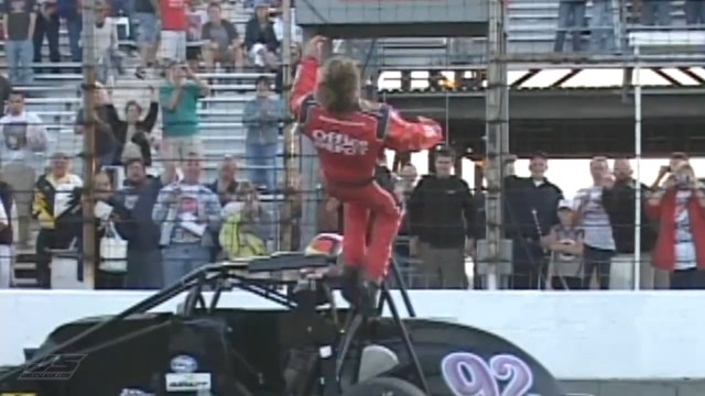 Throwback: Carl Edwards IRP Silver Crown victory backflip